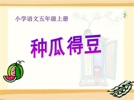 《种瓜得豆》PPT课件3