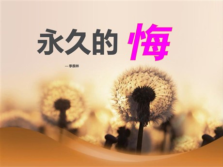 《永久的悔》PPT课件2
