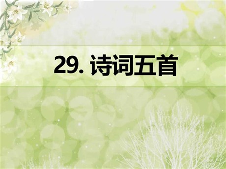 《诗词五首》PPT课件11
