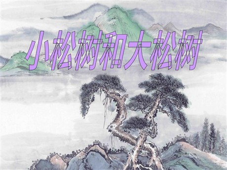 《小松树和大松树》PPT课件3
