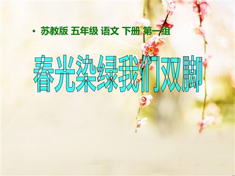 《春光染绿我们双脚》PPT课件5