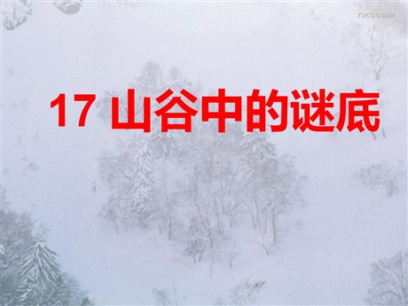 《山谷中的谜底》PPT课件3