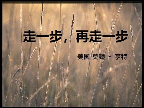 《走一步，再走一步》PPT课件5