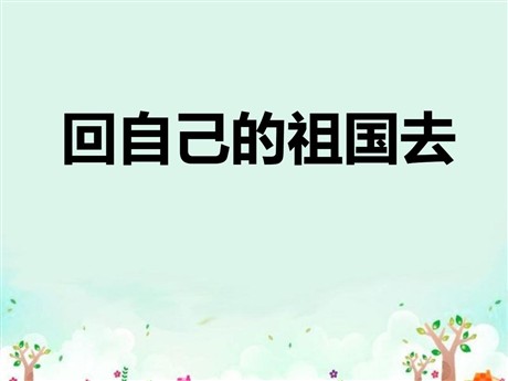 《回自己的祖国去》PPT课件3