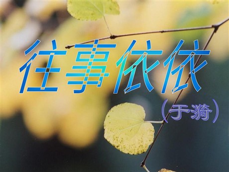 《往事依依》PPT课件