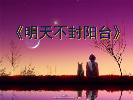 《明天不封阳台》PPT课件