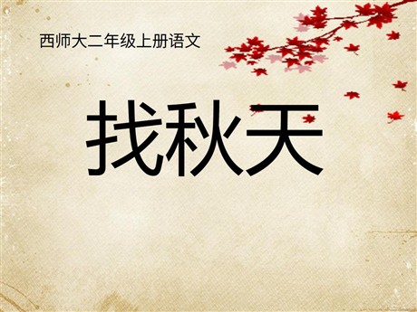 《找秋天》PPT课件2