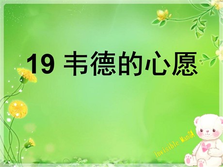 《韦德的心愿》PPT课件5
