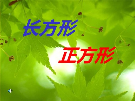 《长方形和正方形的认识》PPT课件