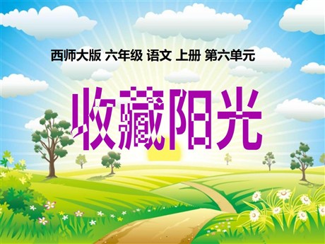 《收藏阳光》PPT课件