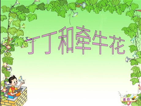 《丁丁和牵牛花》PPT课件