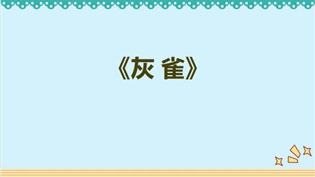 《灰雀》PPT优质教学课件