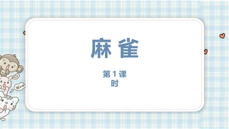 《麻雀》PPT课件(第1课时)