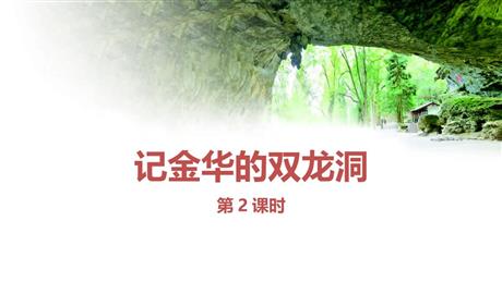 《记金华的双龙洞》PPT优质课件(第2课时)