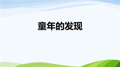 《童年的发现》PPT精品课件下载
