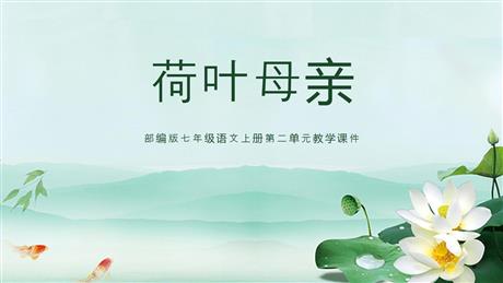 《荷叶·母亲》PPT精品课件下载
