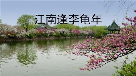 《江南逢李龟年》课外古诗词诵读PPT免费课件