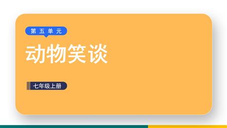 《动物笑谈》PPT免费课件下载