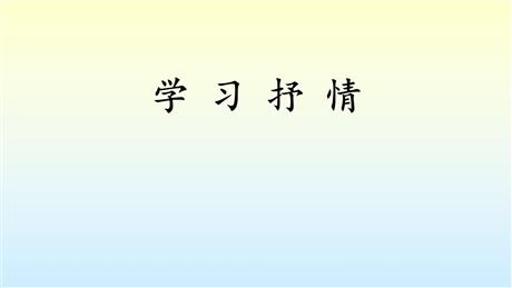 《写作 学习抒情》PPT优秀课件