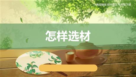 《怎样选材》PPT课件下载