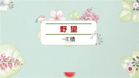 《野望》PPT免费课件下载