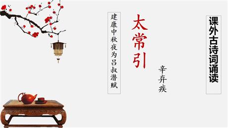 《太常引·建康中秋夜为吕叔潜赋》PPT免费下载