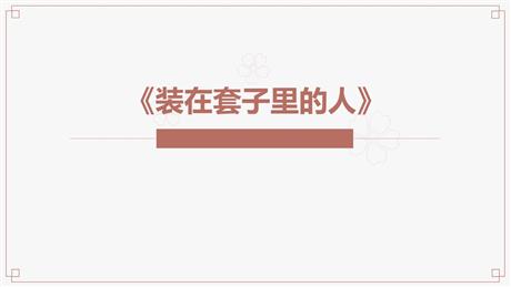 《装在套子里的人》PPT精品课件