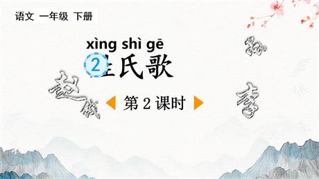《姓氏歌》PPT免费课件(第2课时)
