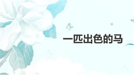 《一匹出色的马》PPT优秀课件下载