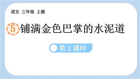 《铺满金色巴掌的水泥道》PPT课件下载(第2课时)