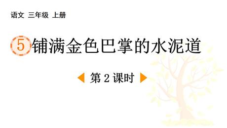 《铺满金色巴掌的水泥道》PPT精品课件(第2课时)