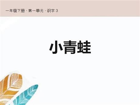 《小青蛙》PPT优质课件下载
