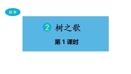 《树之歌》PPT教学课件(第1课时)