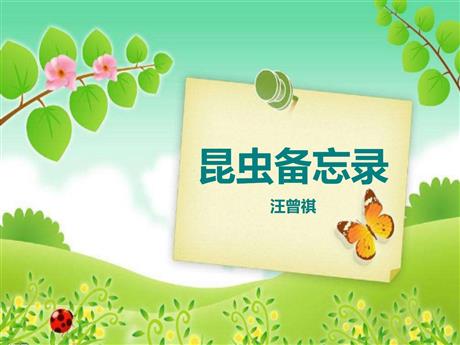 《昆虫备忘录》PPT教学课件下载