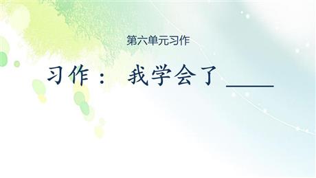 《我学会了》PPT课文课件