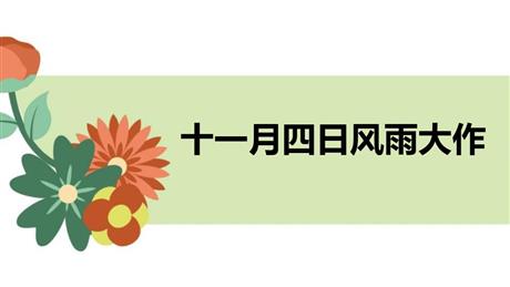 《十一月四日风雨大作》课外古诗词诵读PPT课件