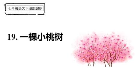 《一棵小桃树》PPT优质课件下载