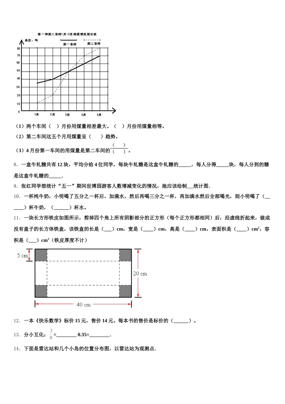 2025年齐齐哈尔市五下数学期末监测模拟试题含答案_第2页