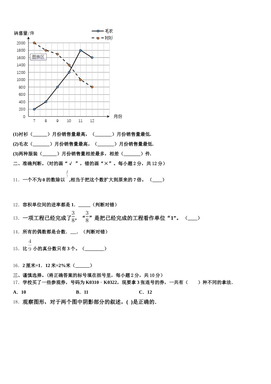 2025年山西省临汾市隰县五年级数学第二学期期末预测试题含答案_第2页
