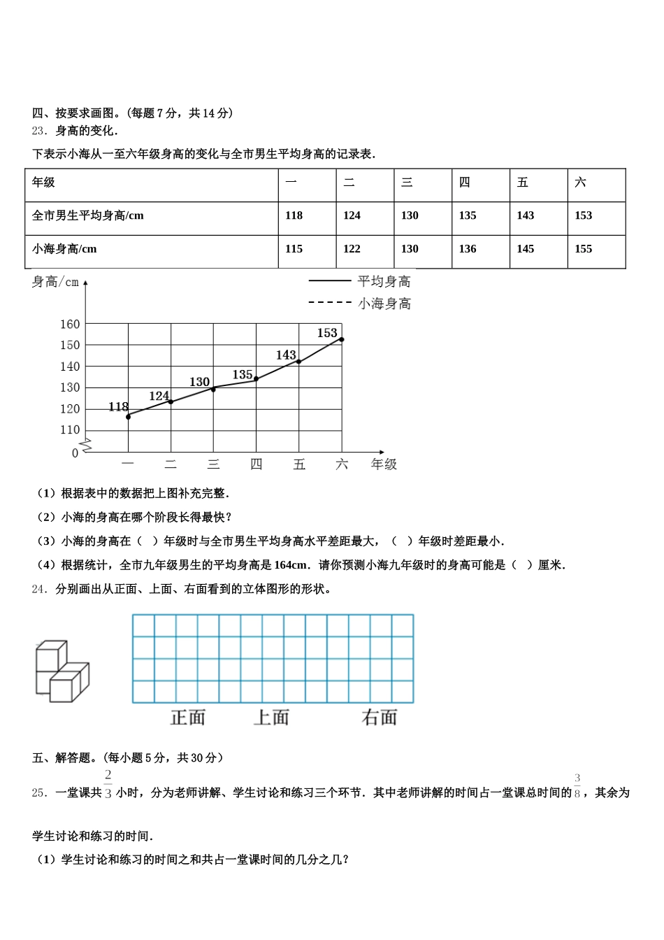 2025-2026学年金湖县数学五年级第二学期期末统考试题含答案_第3页