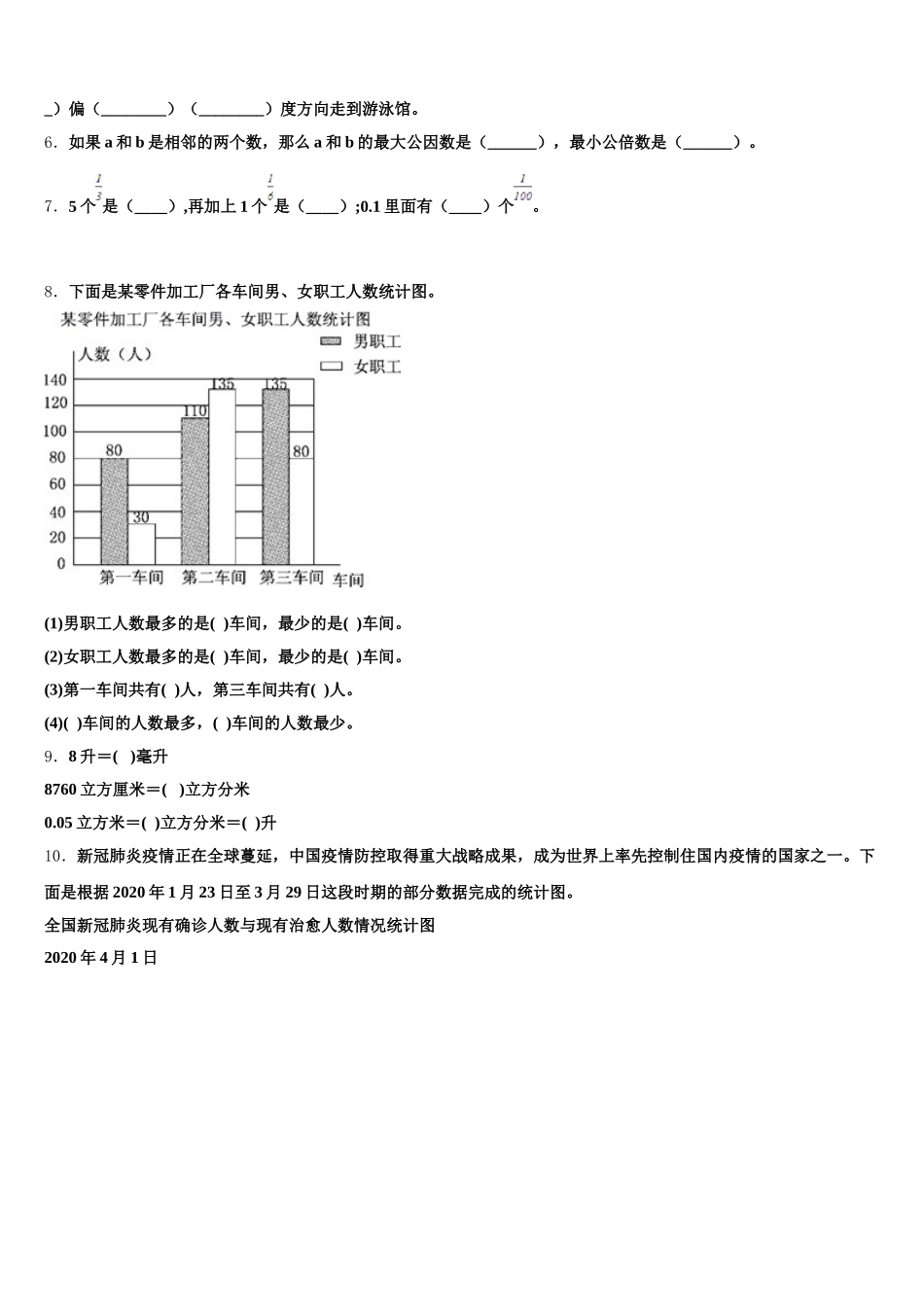 2025年福建省漳州市高新技术产业开发区数学五年级第二学期期末教学质量检测试题含答案_第2页