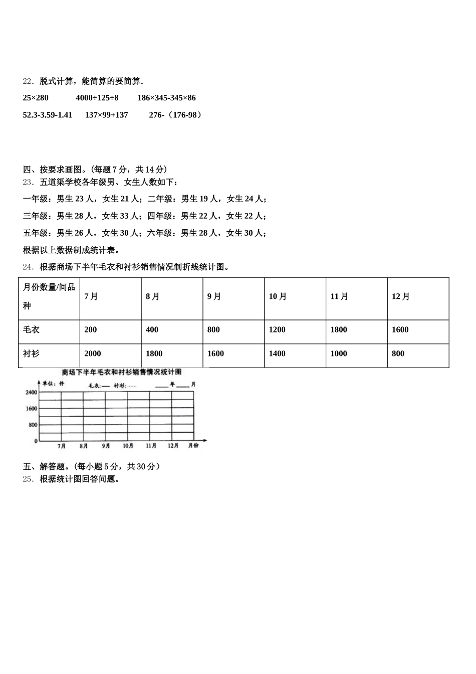 2026届福建厦门湖里区数学五下期末调研试题含答案_第3页