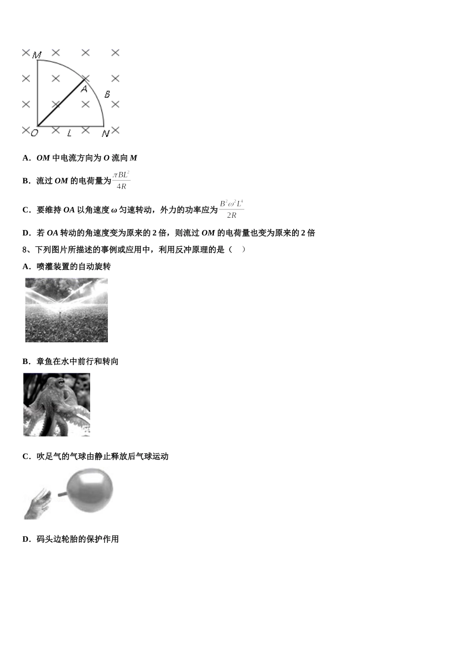 2024-2025学年江苏省苏州中学园区校物理高二第二学期期中达标测试试题含解析_第3页