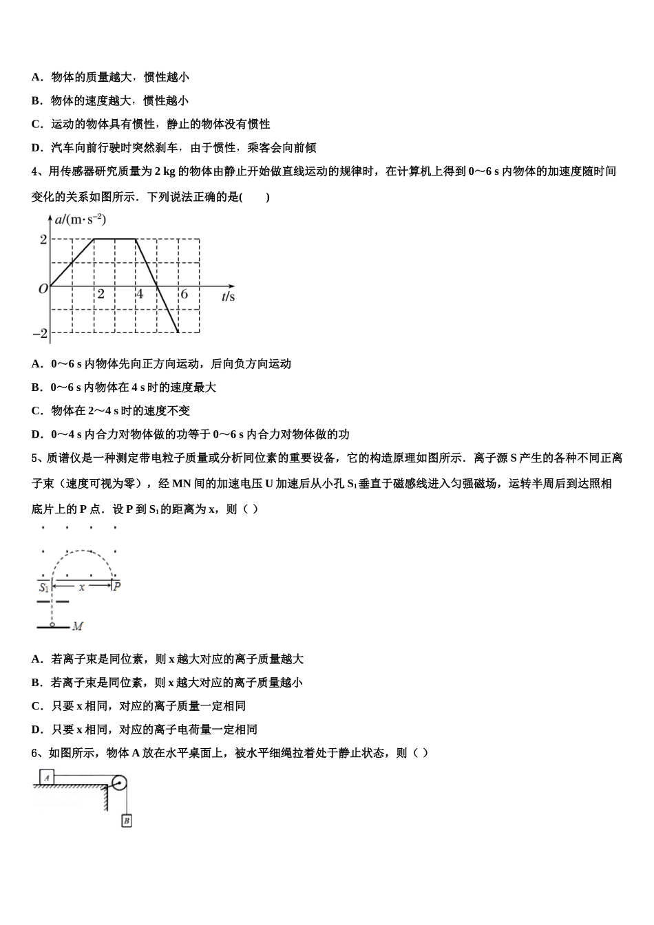 山东省邹城市2025年物理高二第二学期期中检测试题含解析_第2页