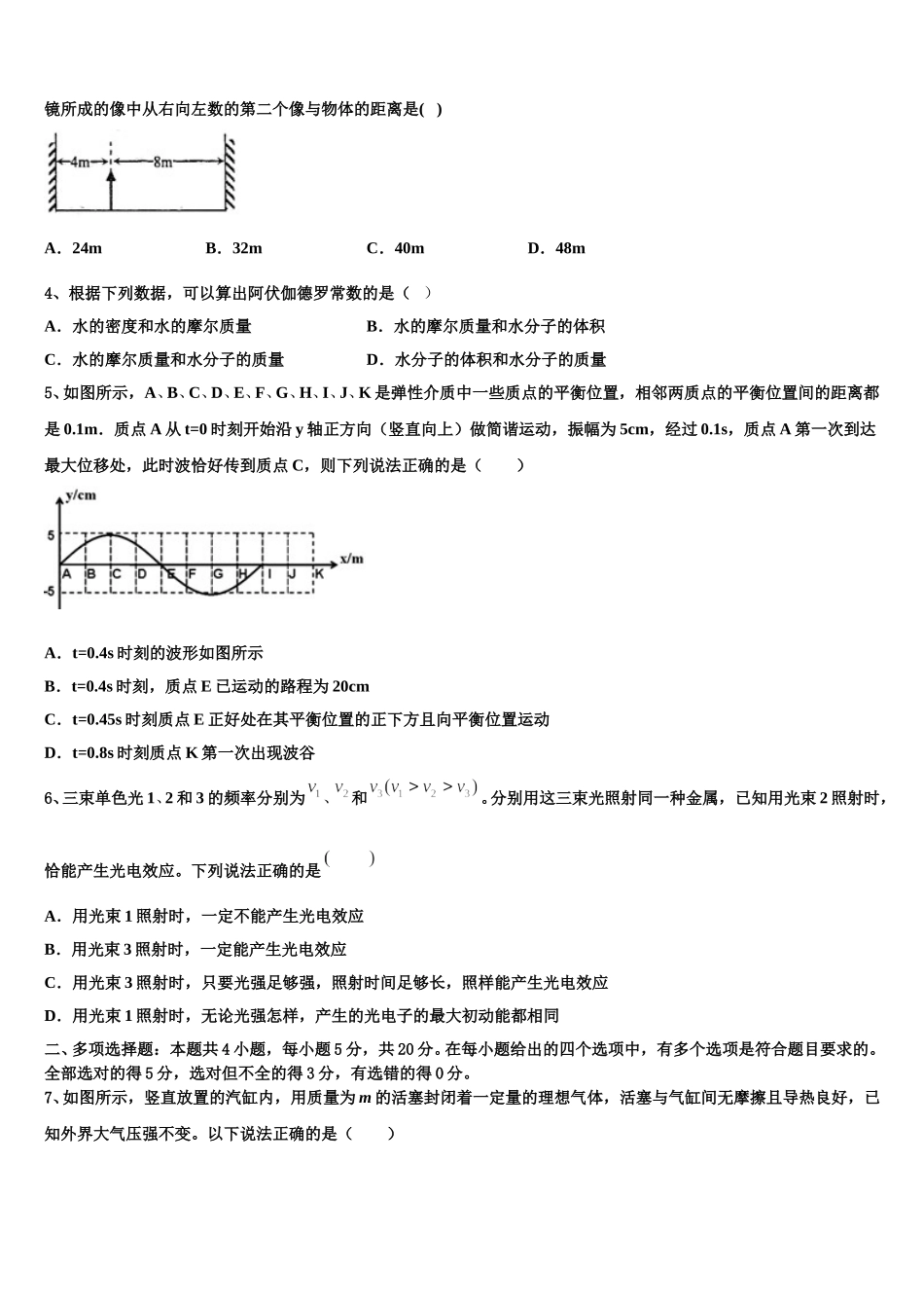 湖南省邵东县第三中学2025年高二下物理期中统考试题含解析_第2页